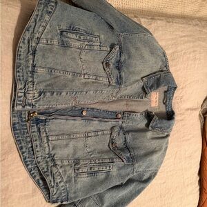 Free People Light Blue Jean Jacket